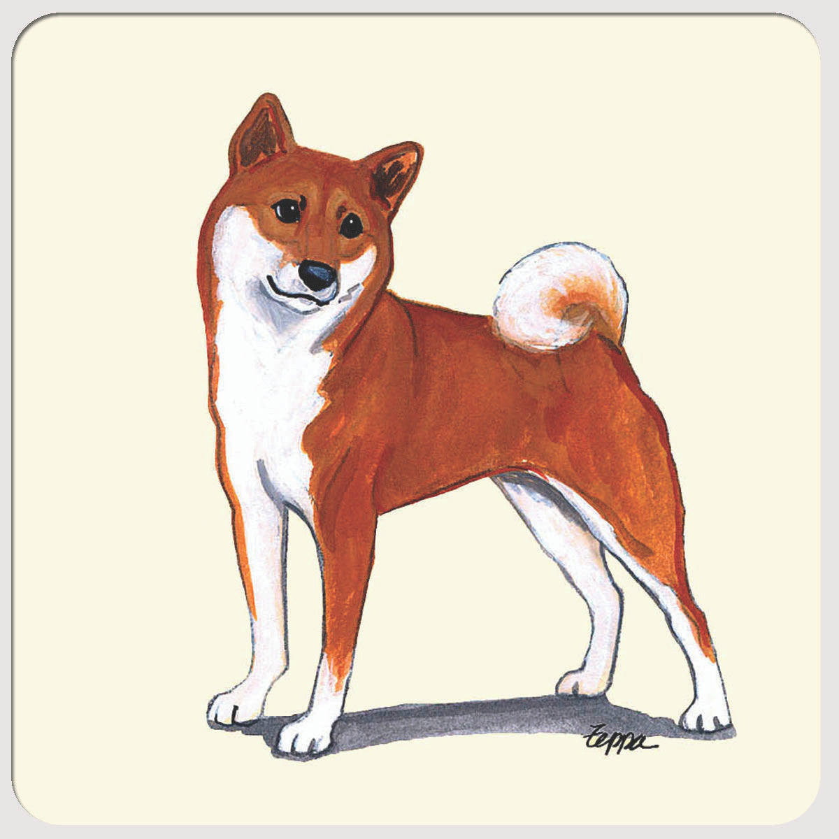 Shiba Inu Beverage Coasters