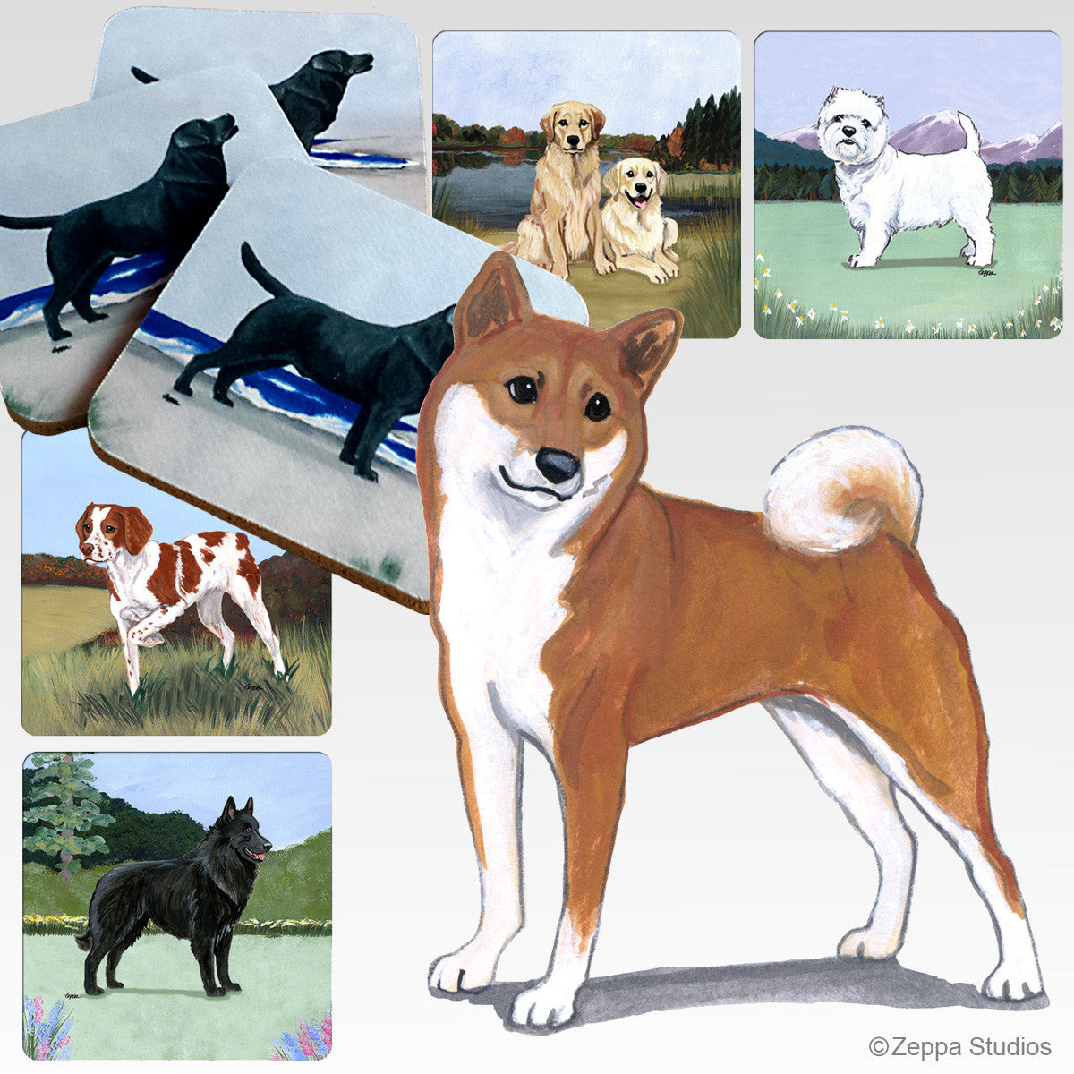 Shiba Inu Scenic Coasters