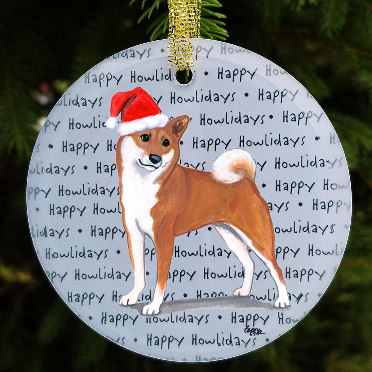 Shiba Inu Christmas Ornaments