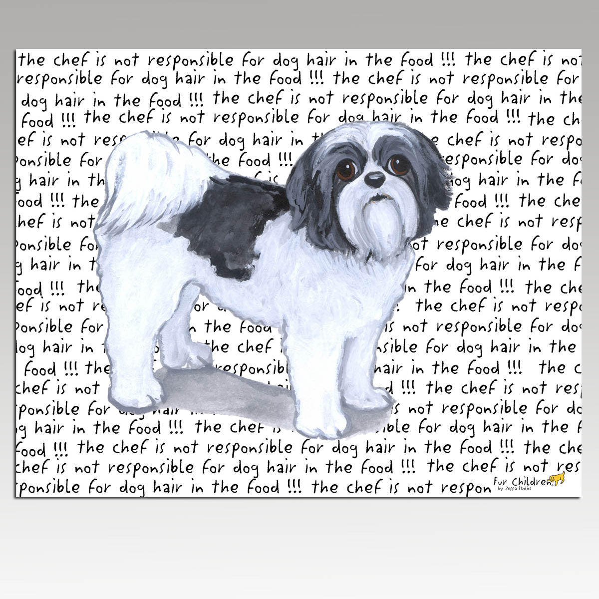 Shih Tzu Puppy Clip Cutting Board