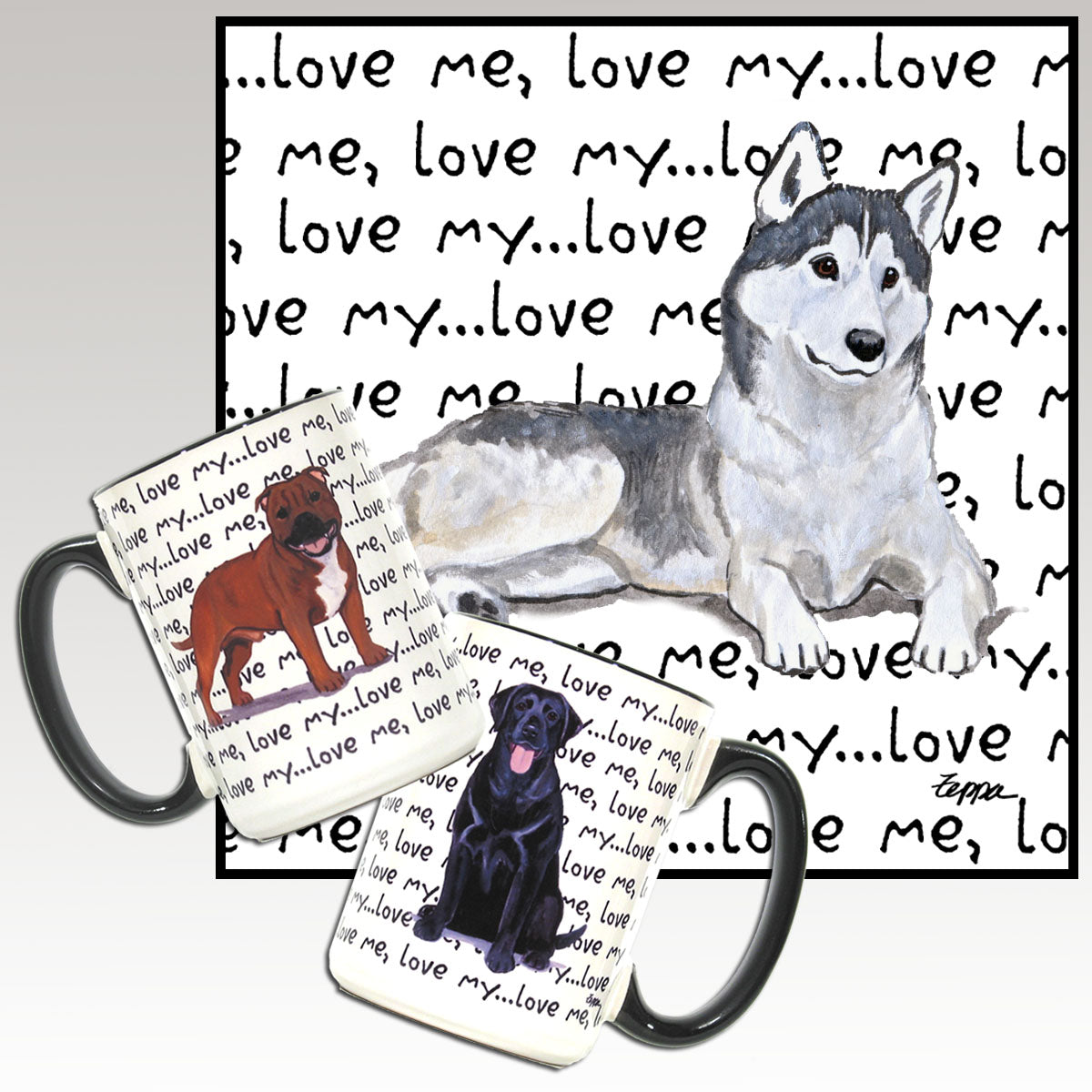 Siberian Husky Love Me Mug