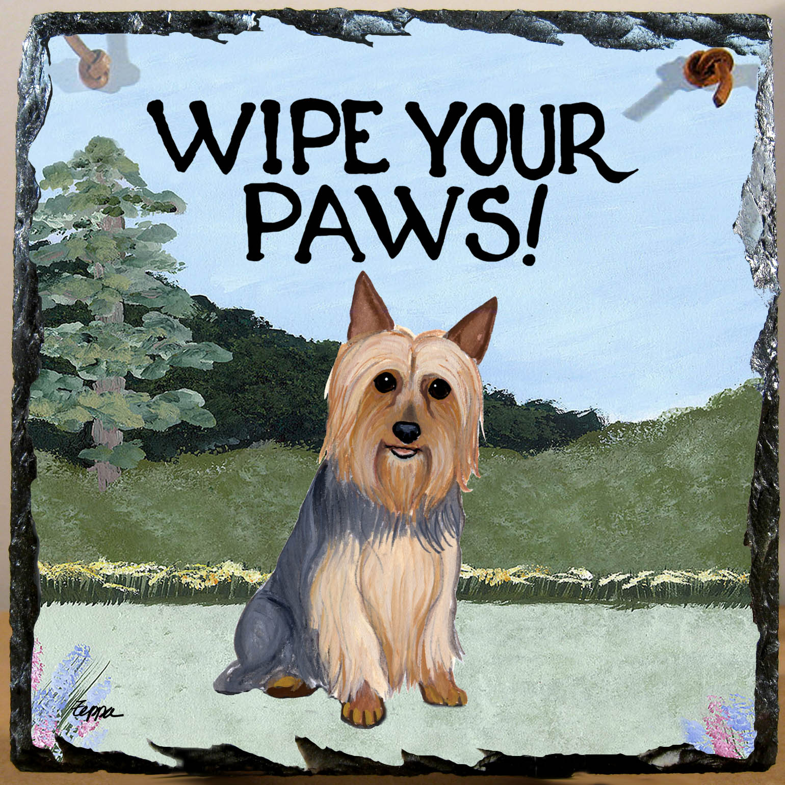Silky Terrier Slate Signs – Zeppa Studios
