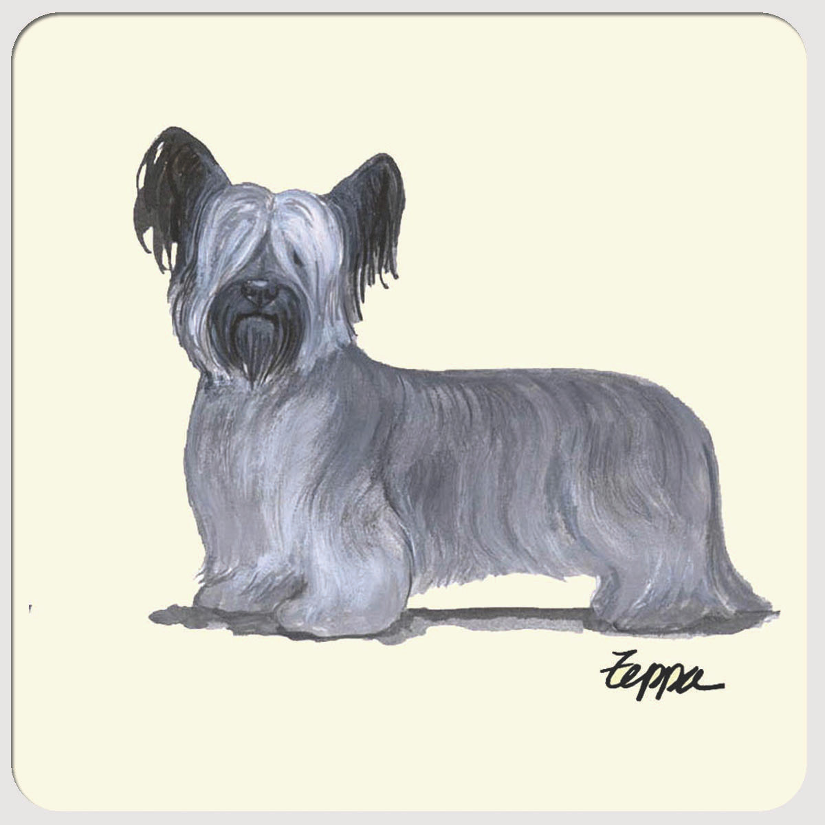 Skye Terrier Beverage Coasters