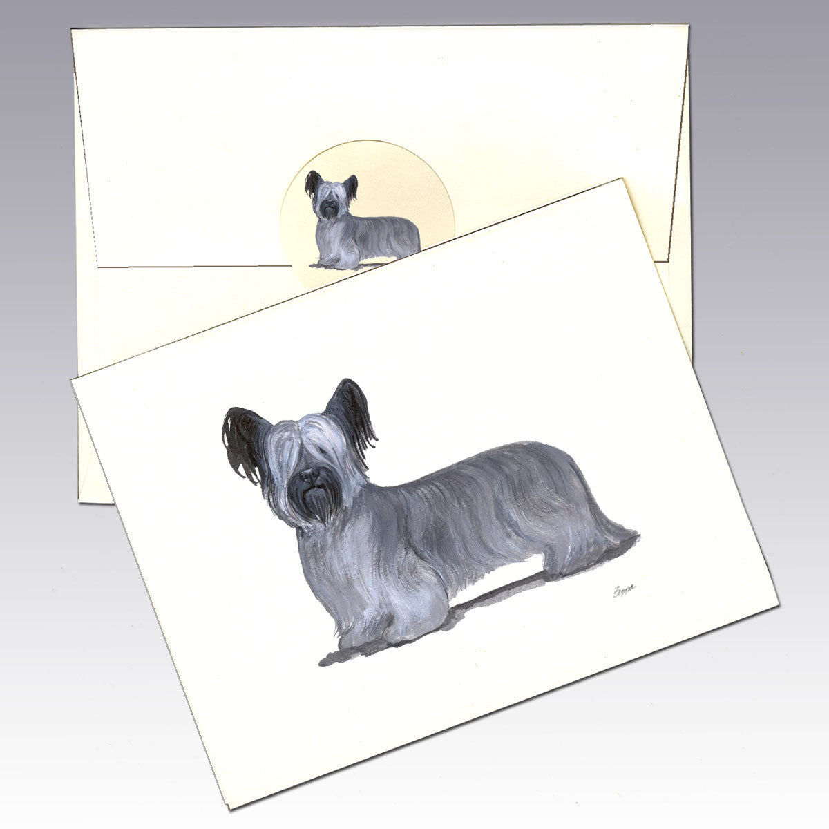 Skye Terrier Note Cards