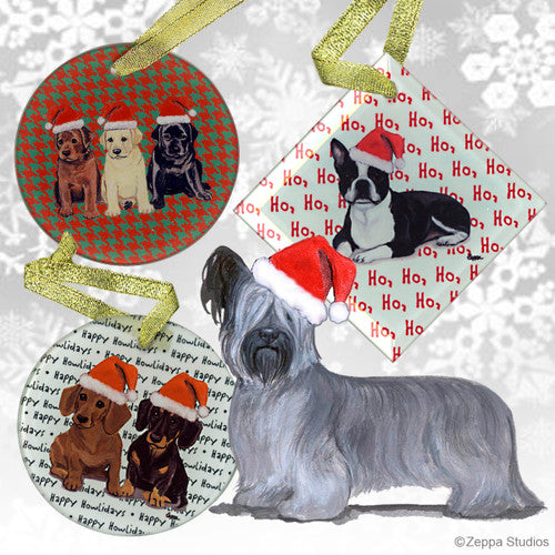 Skye Terrier Christmas Ornaments