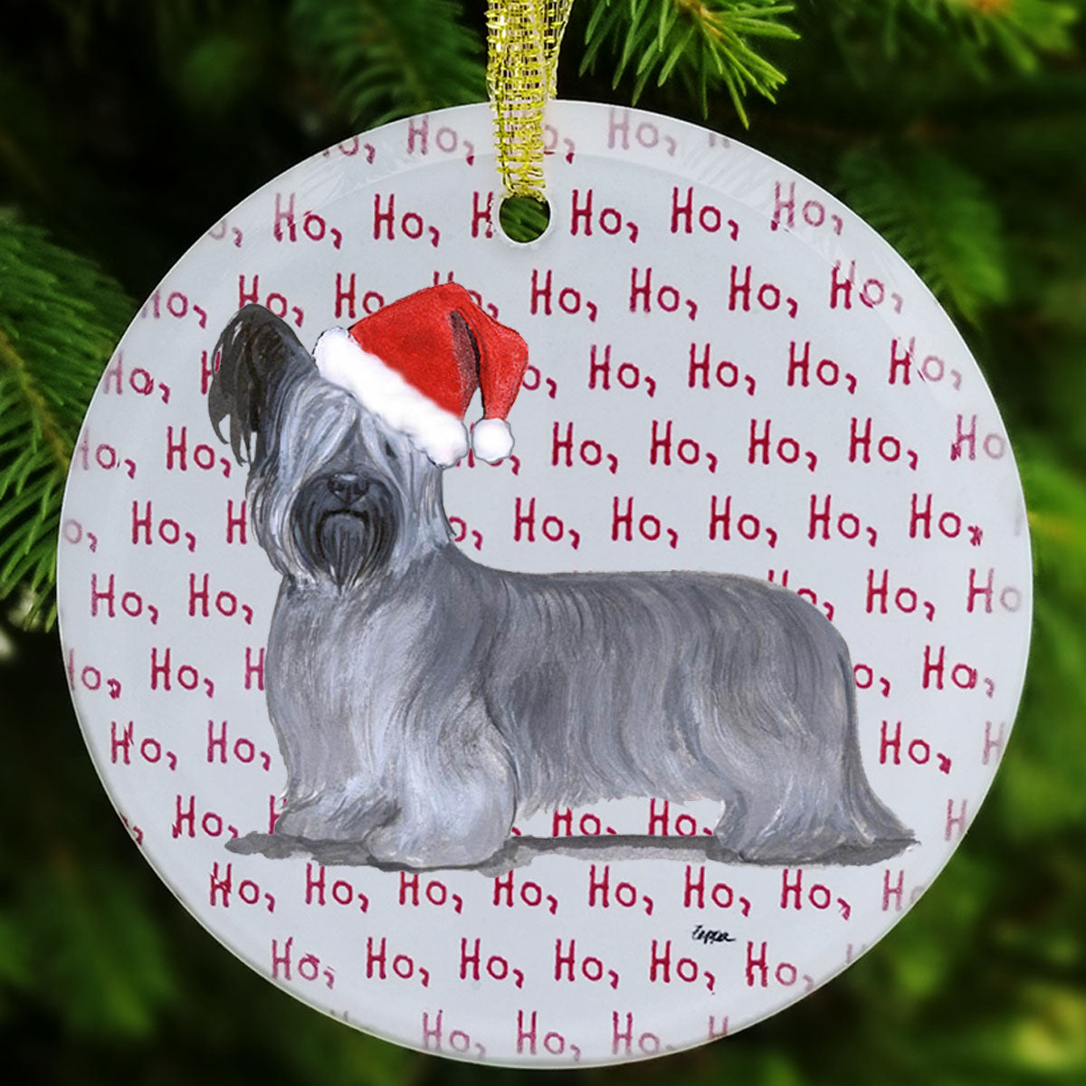 Skye Terrier Christmas Ornaments