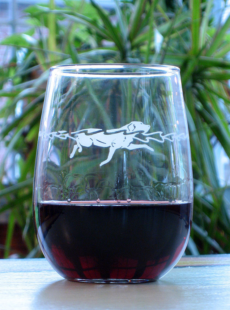 17 oz Waterdog Stemless Wine Glasses