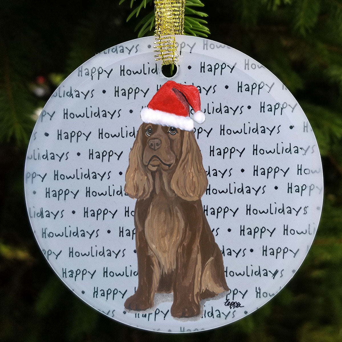 Sussex Spaniel Christmas Ornaments
