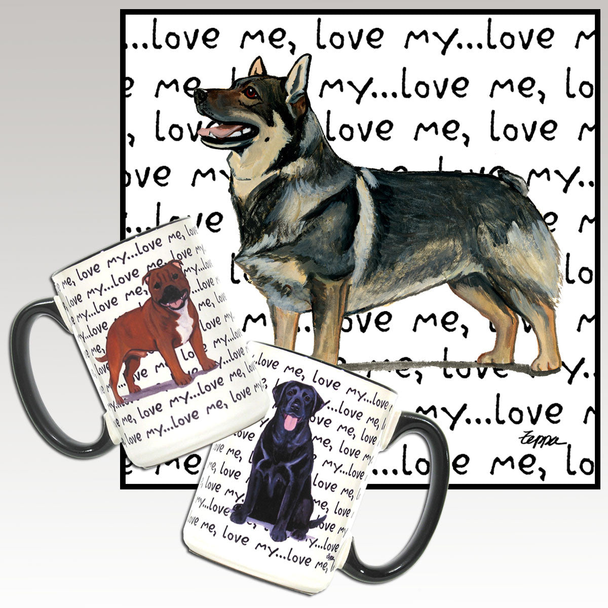 Swdedish Valhund Love Me Mug