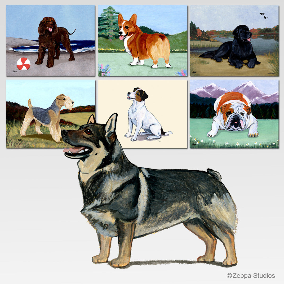 Swedish Vallhund Scenic Mouse Pad - Rectangle