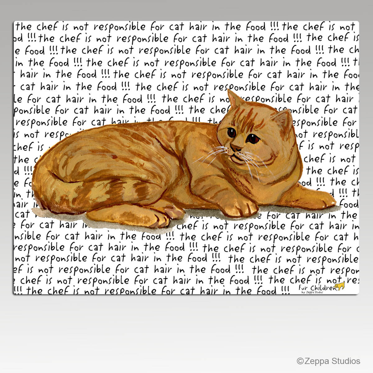 Orange Tabby Cutting Board