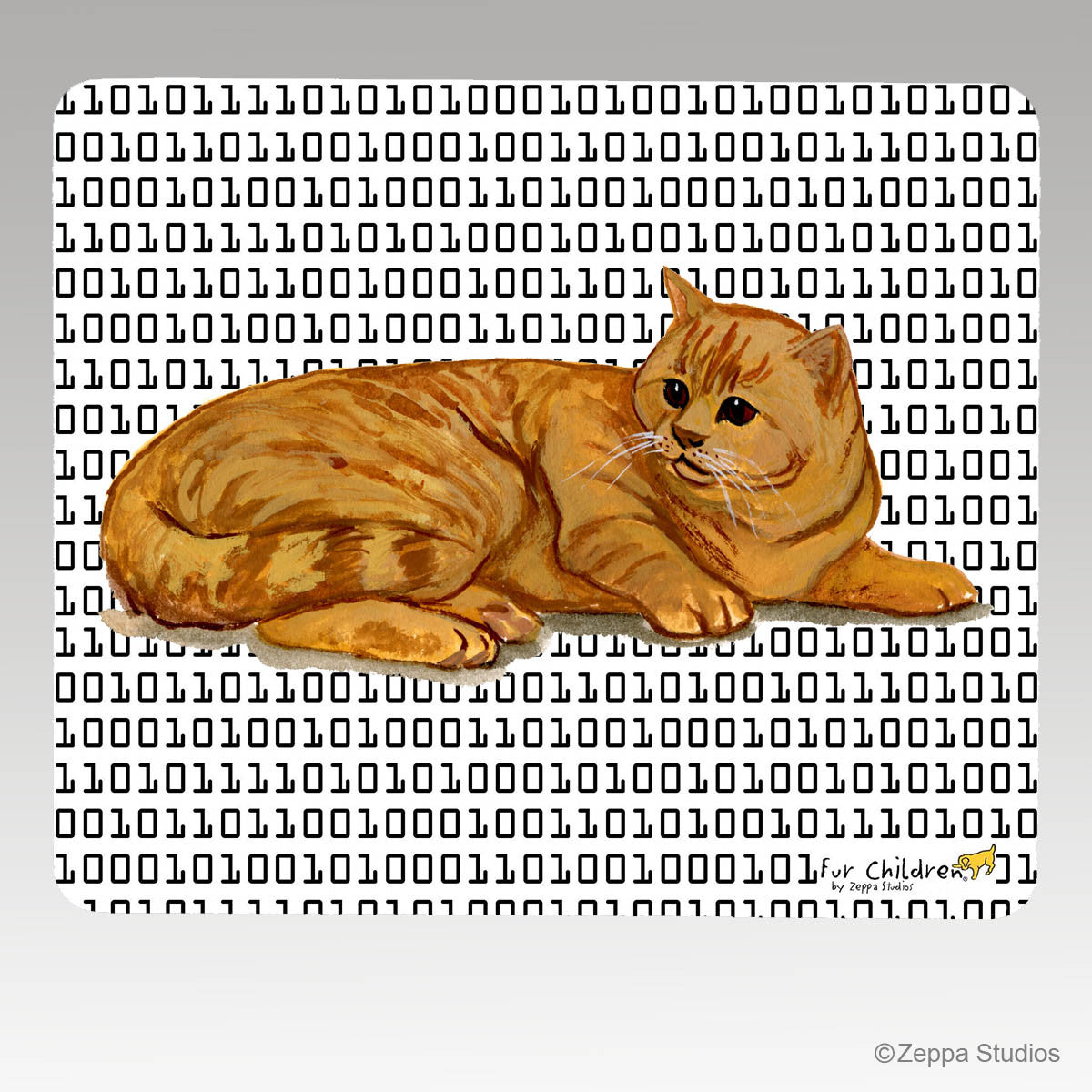 Red Tabby Megabyte Mouse Pad