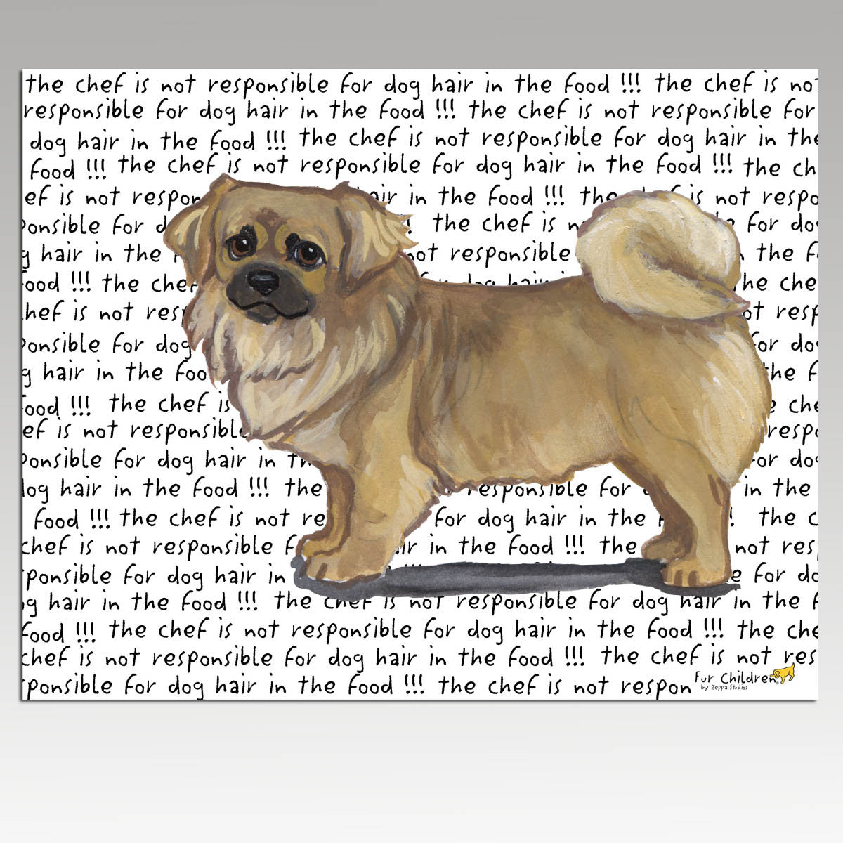 Tibetan Spaniel Cutting Board