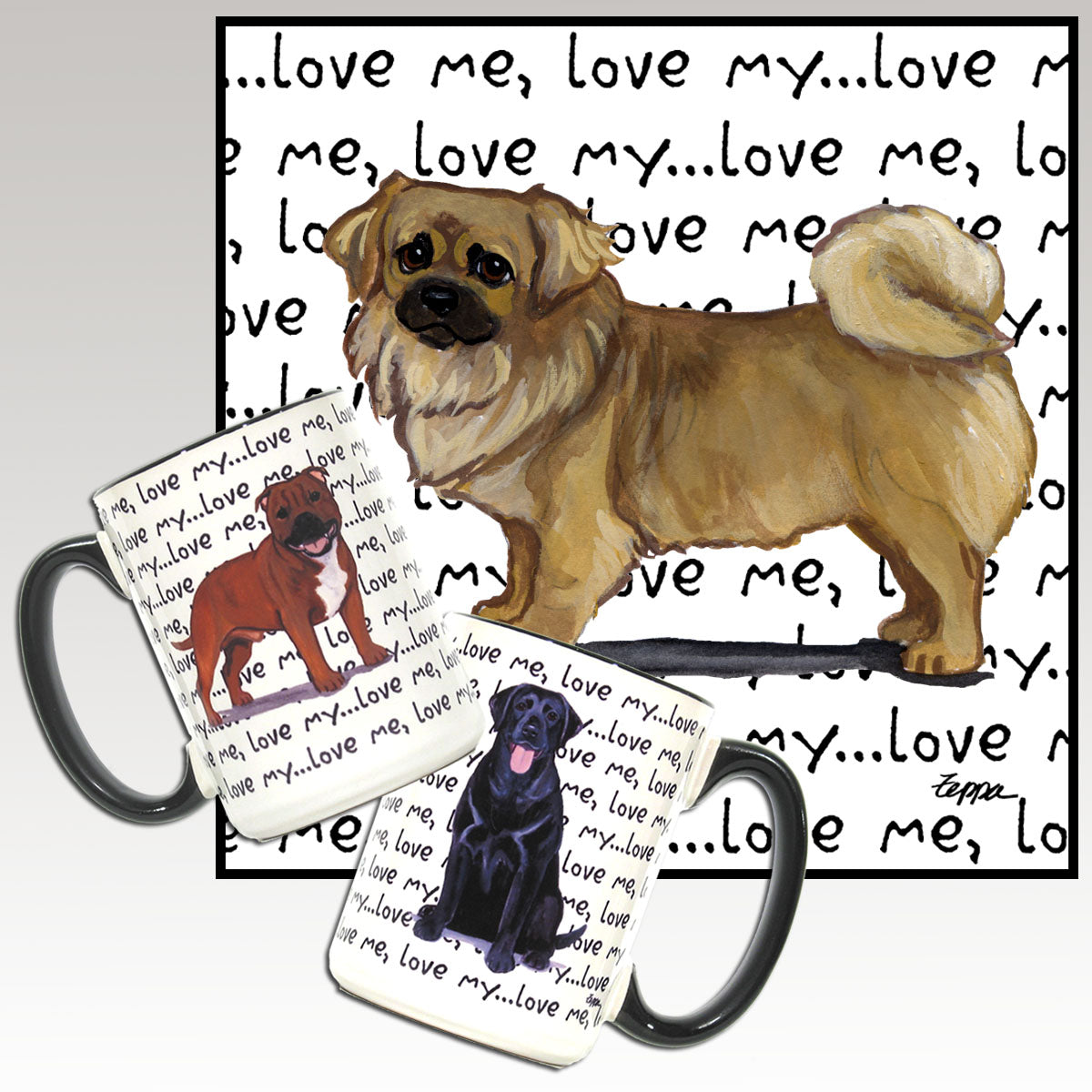 Tibetan Spaniel Love Me Mug