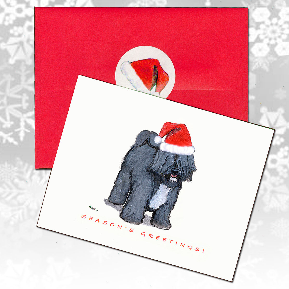 Tibetan Terrier Christmas Cards