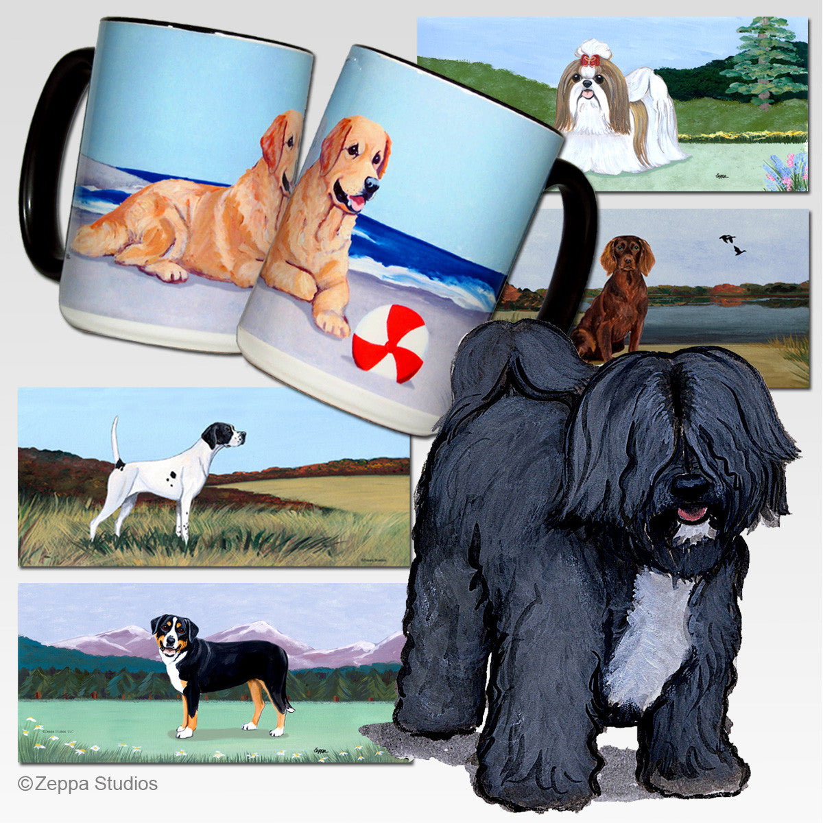 Tibetan Terrier Scenic Mug - Rectangle