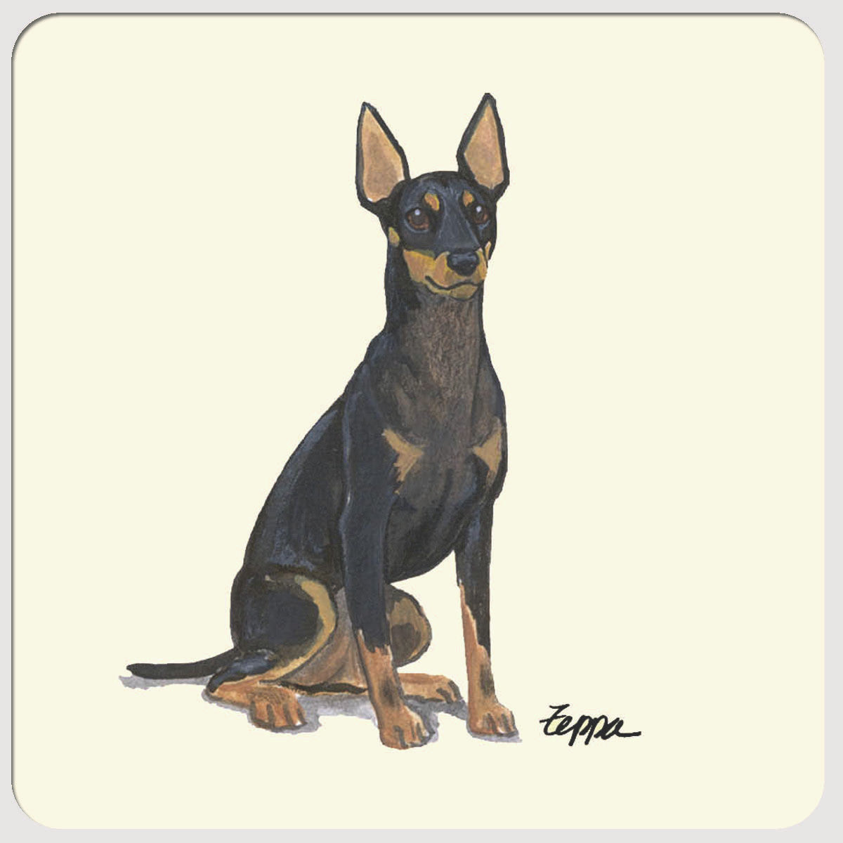 Toy Manchester Terrier Beverage Coasters