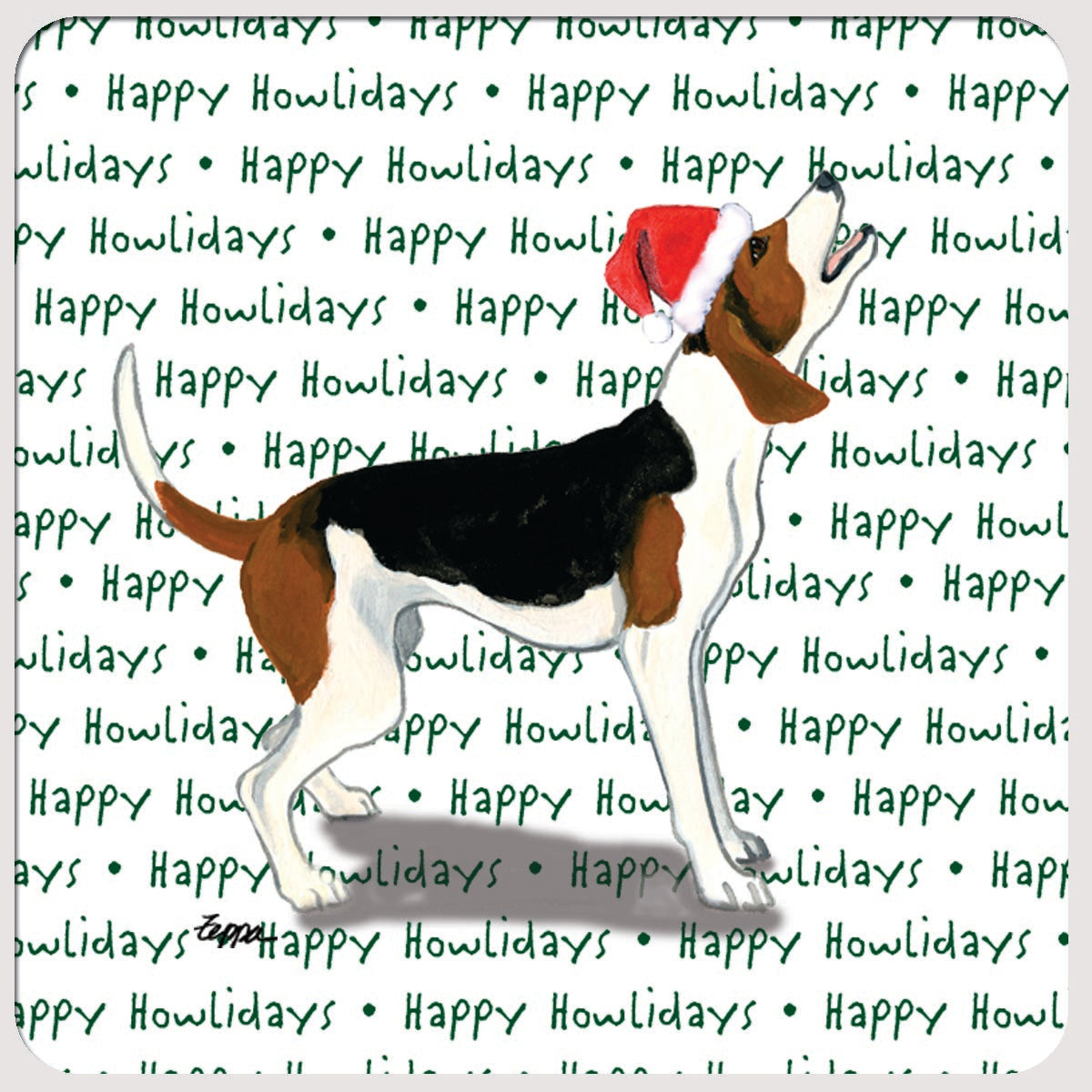 Treeing Walker Coonhound Christmas Coasters