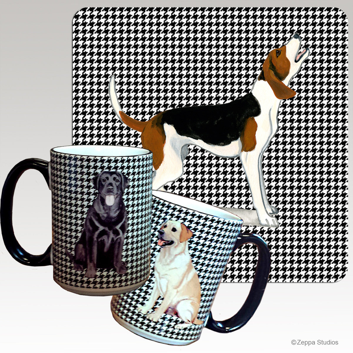 Treeing Walker Coonhound Houndzstooth Mug - Rectangle