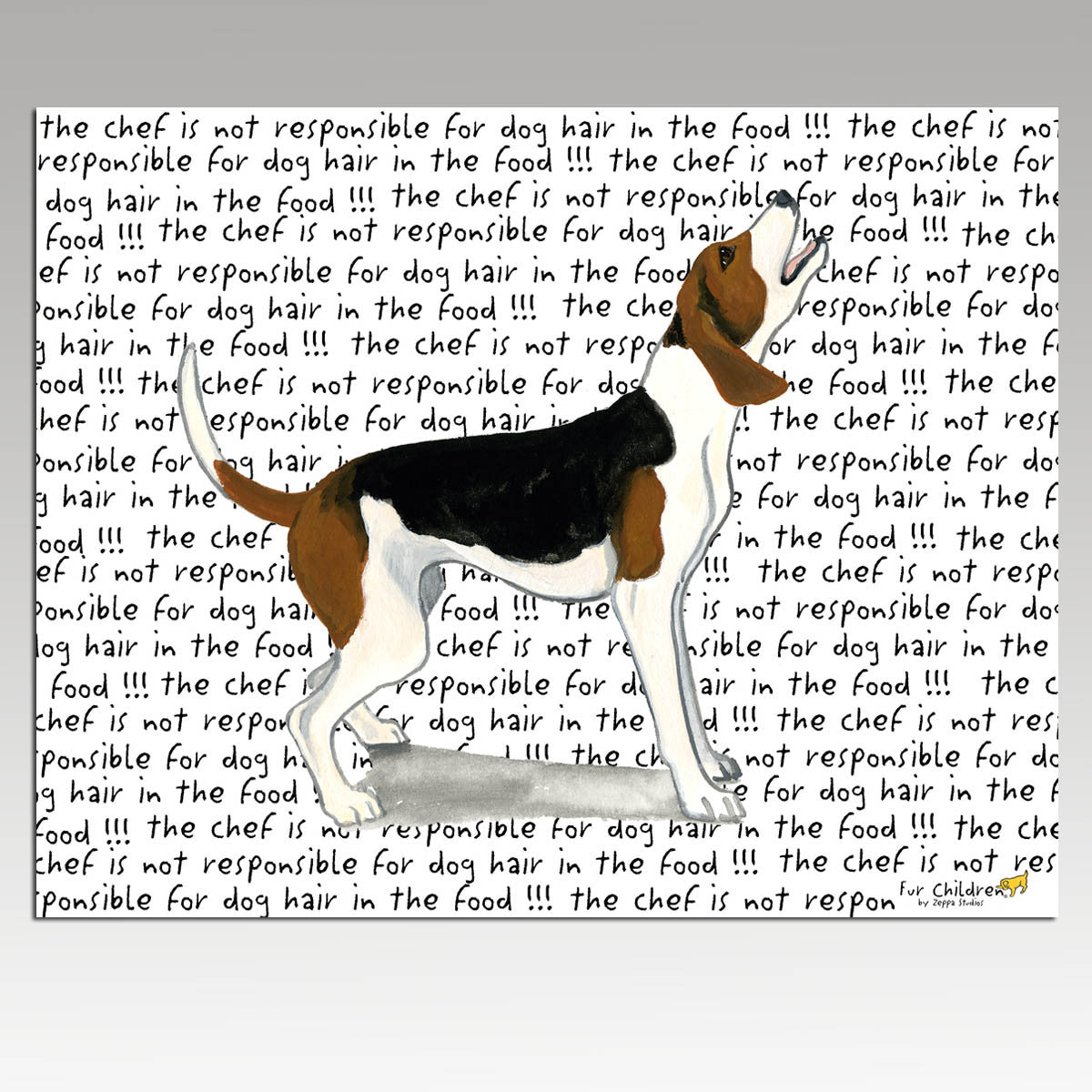 Treeing Walker Coonhound Message Cutting Board - Rectangle