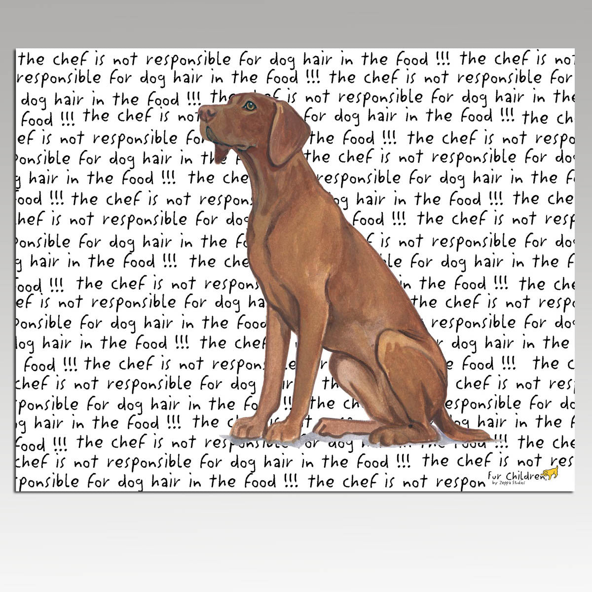 Vizsla Message Cutting Board - Rectangle