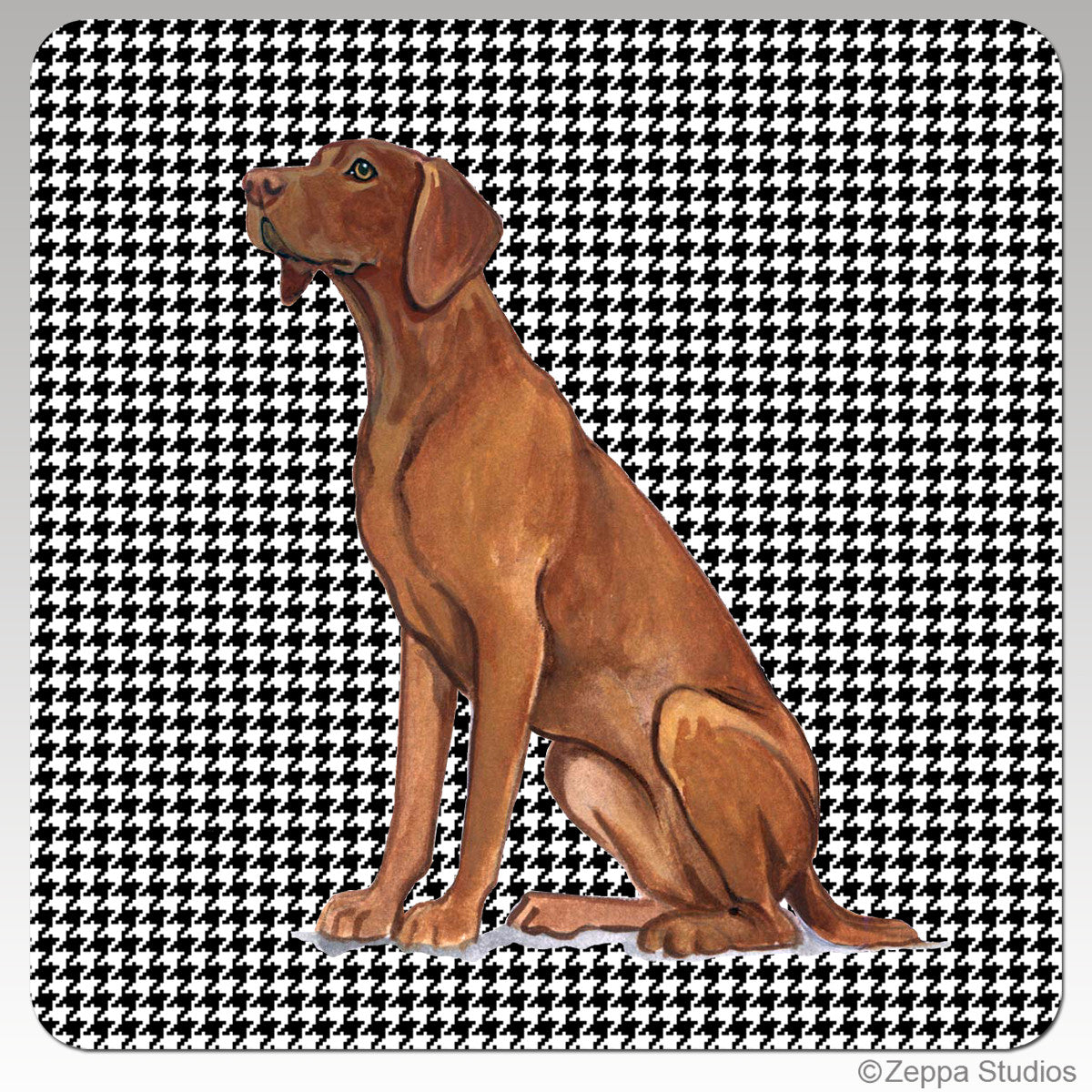 Vizsla Houndzstooth Coasters - Rectangle