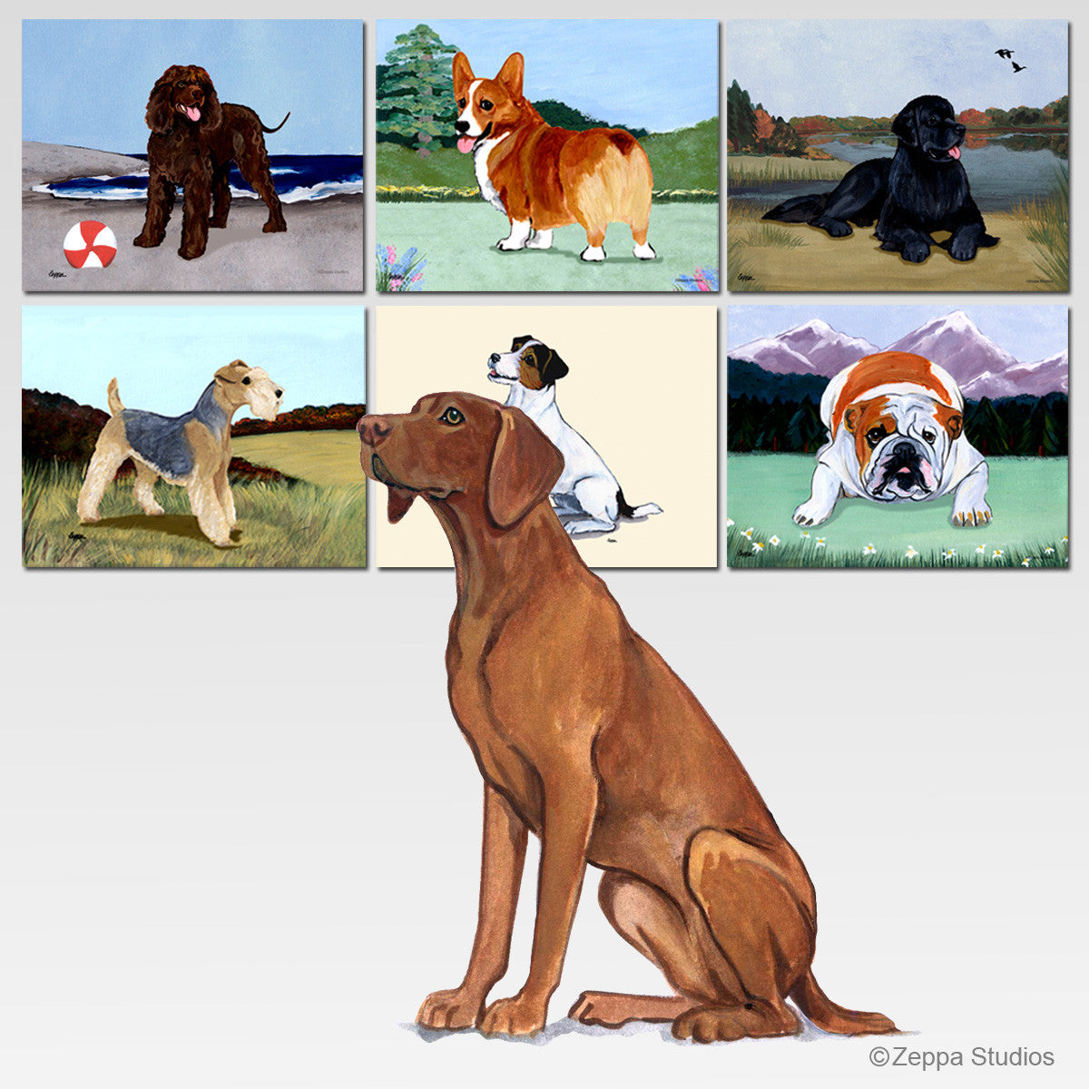 Vizsla Scenic Mouse Pad - Rectangle