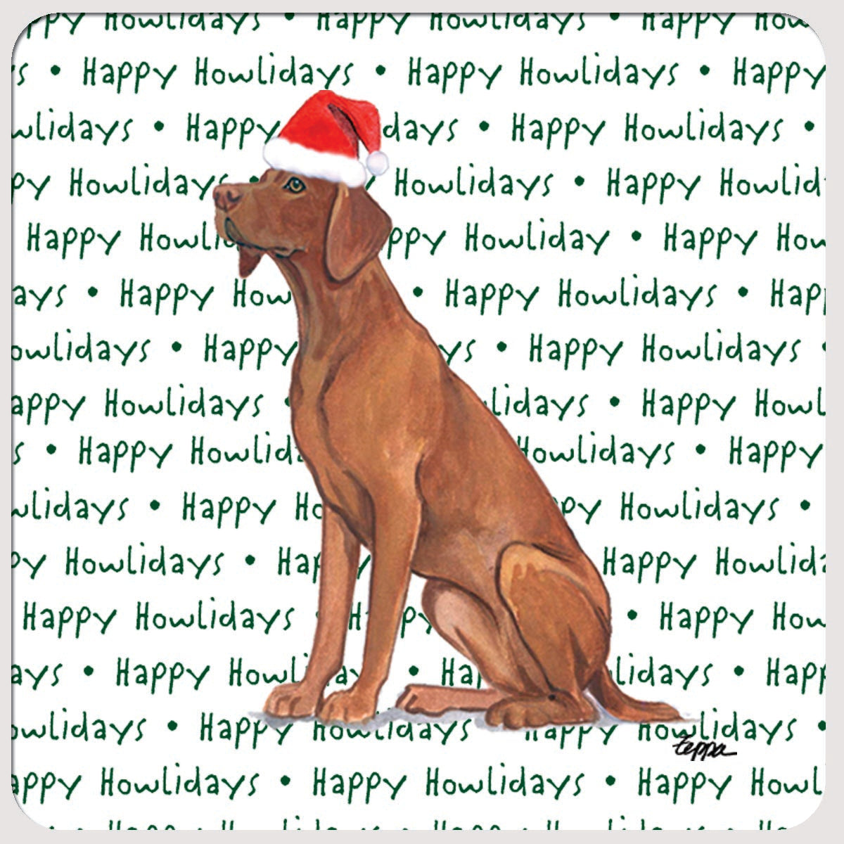 Vizsla Christmas Coasters