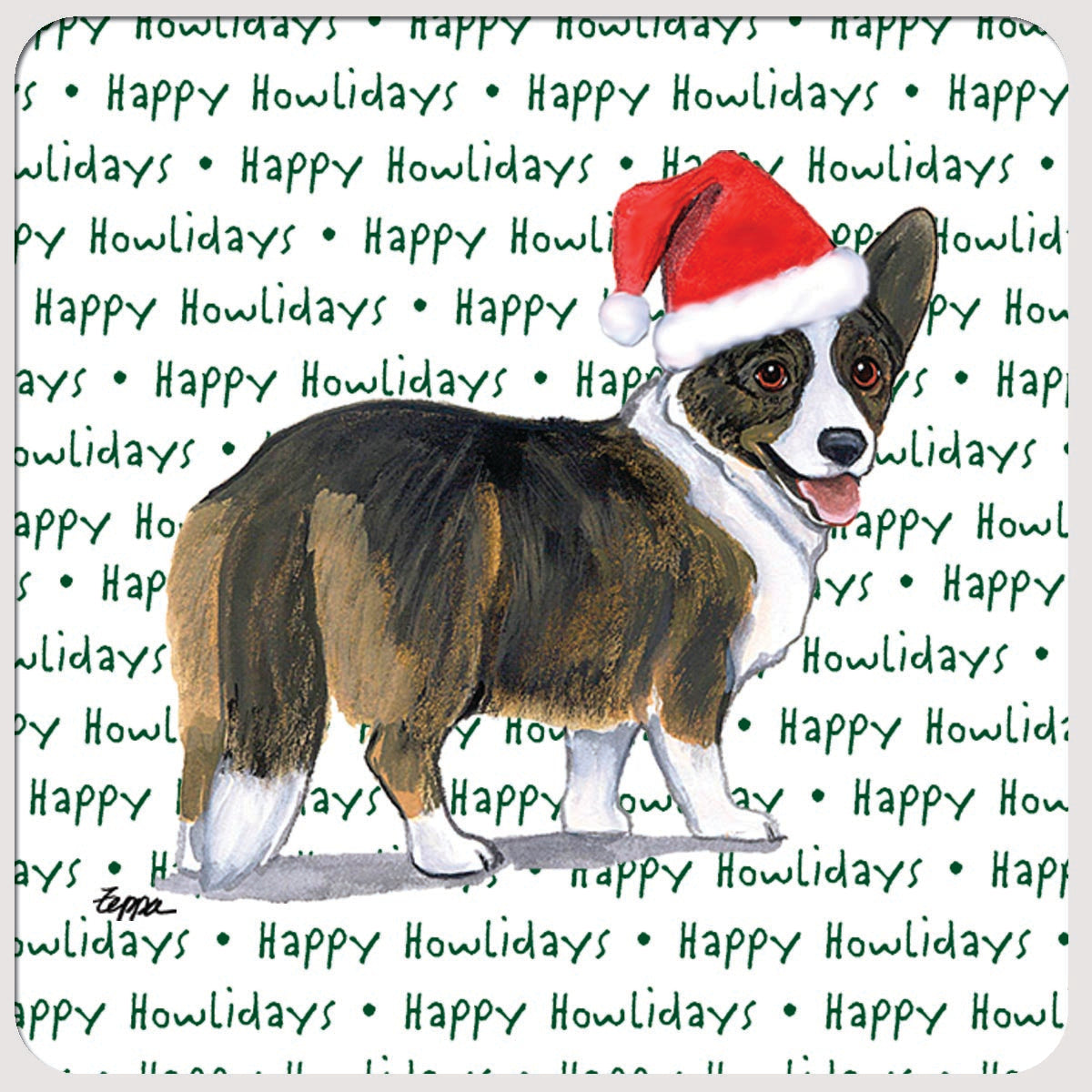Welsh Corgi Christmas Coasters