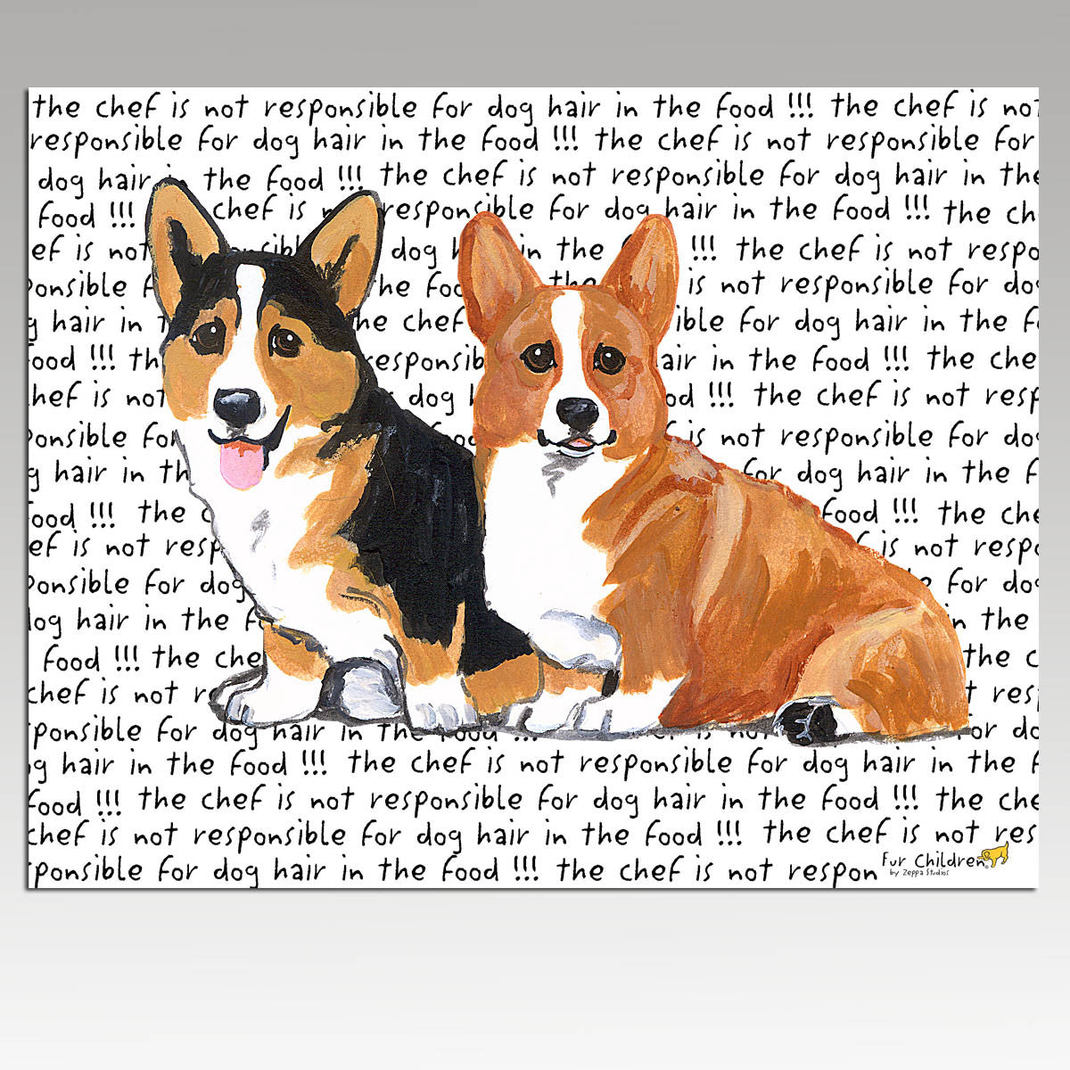Welsh Corgi Pair Cutting Board