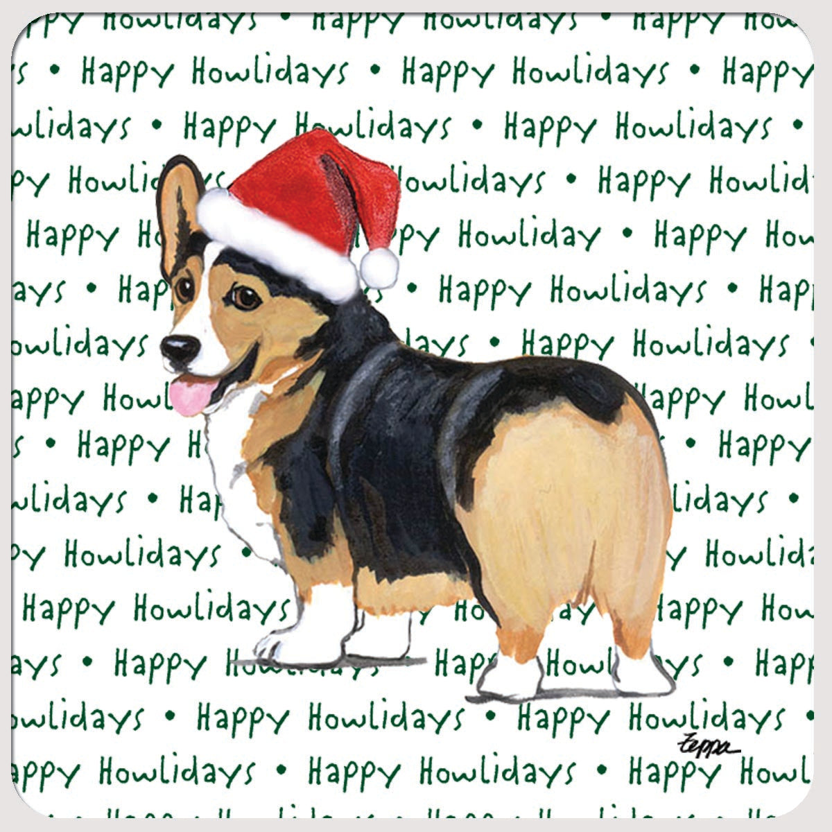 Welsh Corgi Christmas Coasters