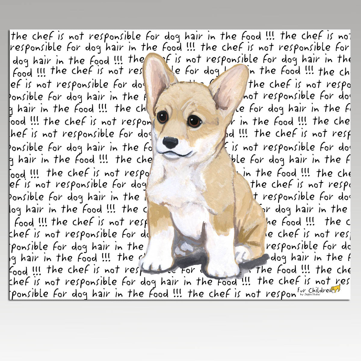 Welsh Corgi Puppy Cutting Board