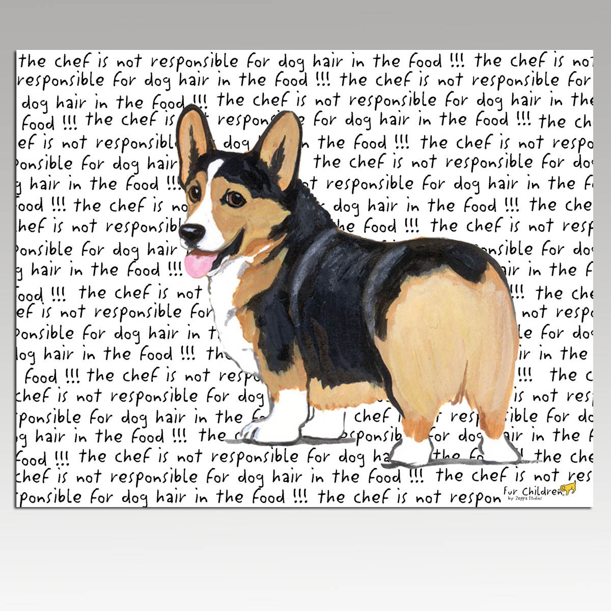 Tri Color Welsh Corgi Cutting Board