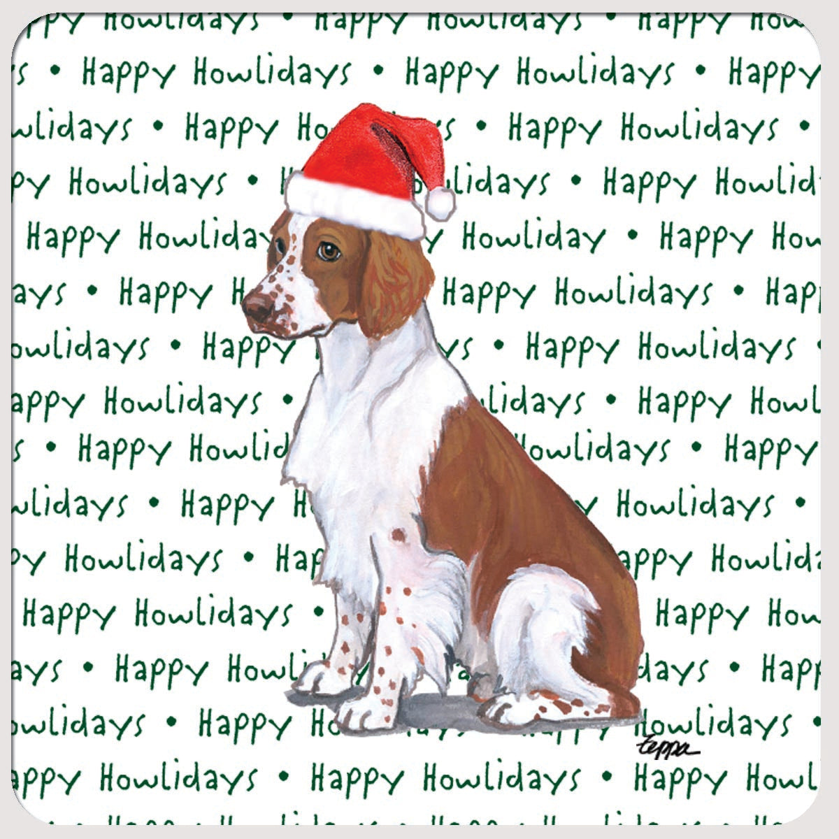 Welsh Springer Spaniel Christmas Coasters