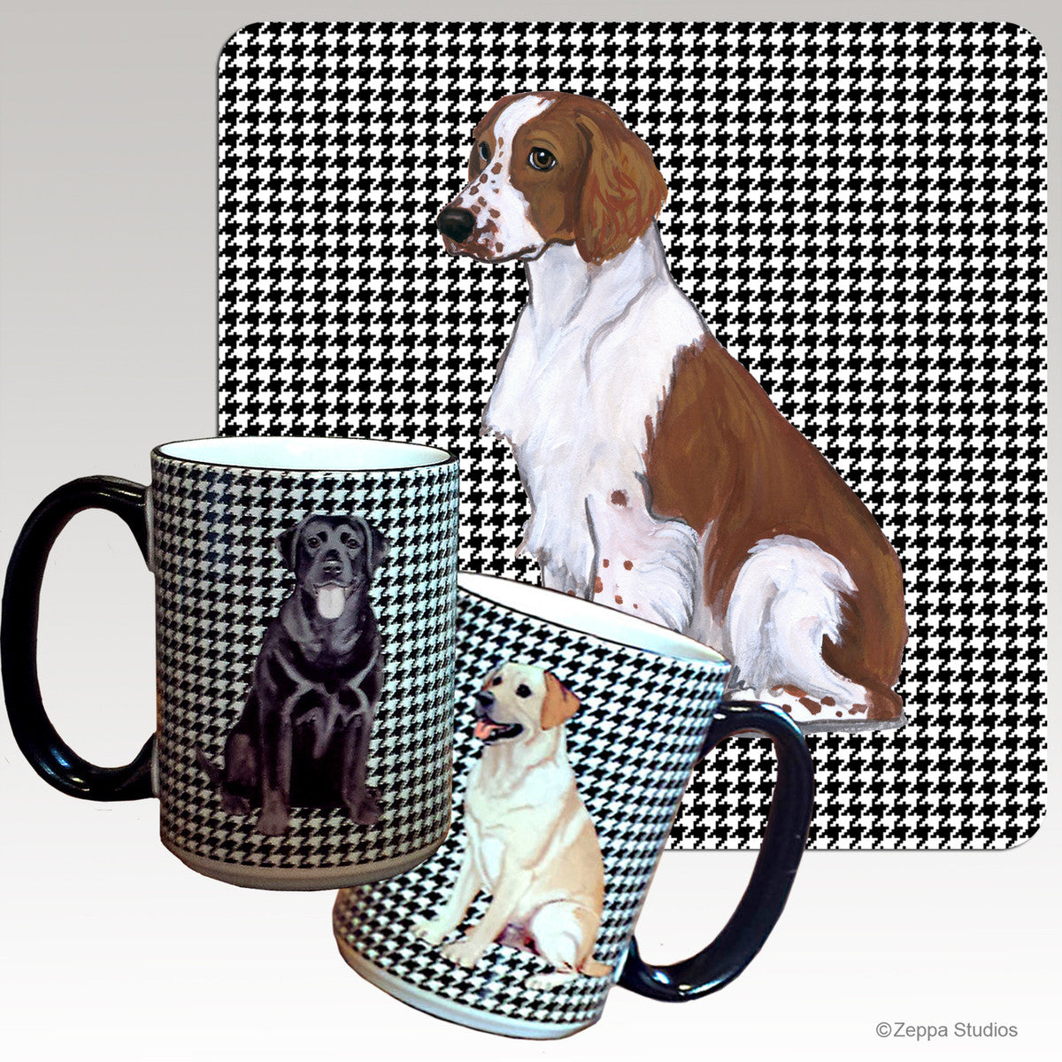 Welsh Springer Houndzstooth Mug