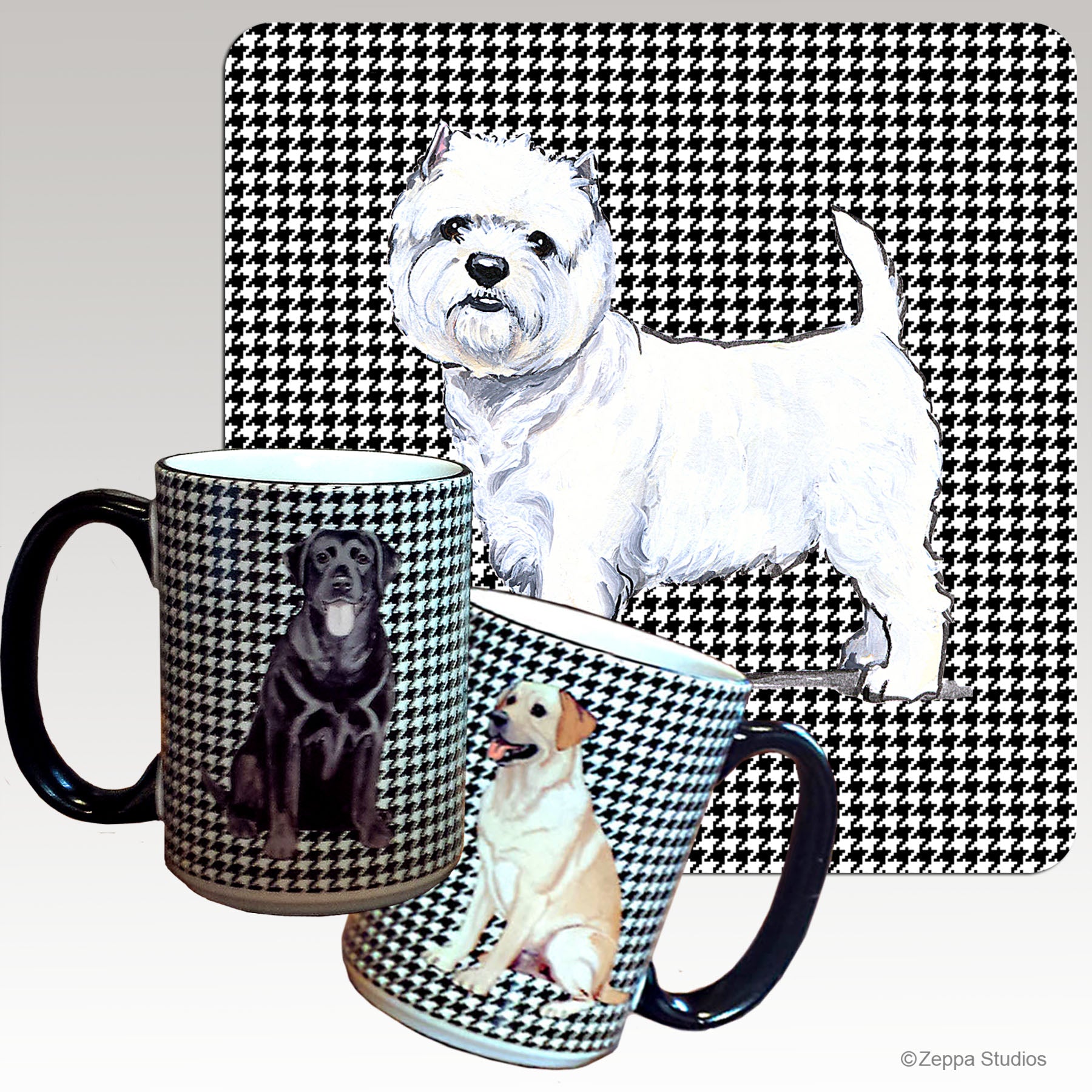 West Highland White Terrier Houndzstooth Mug