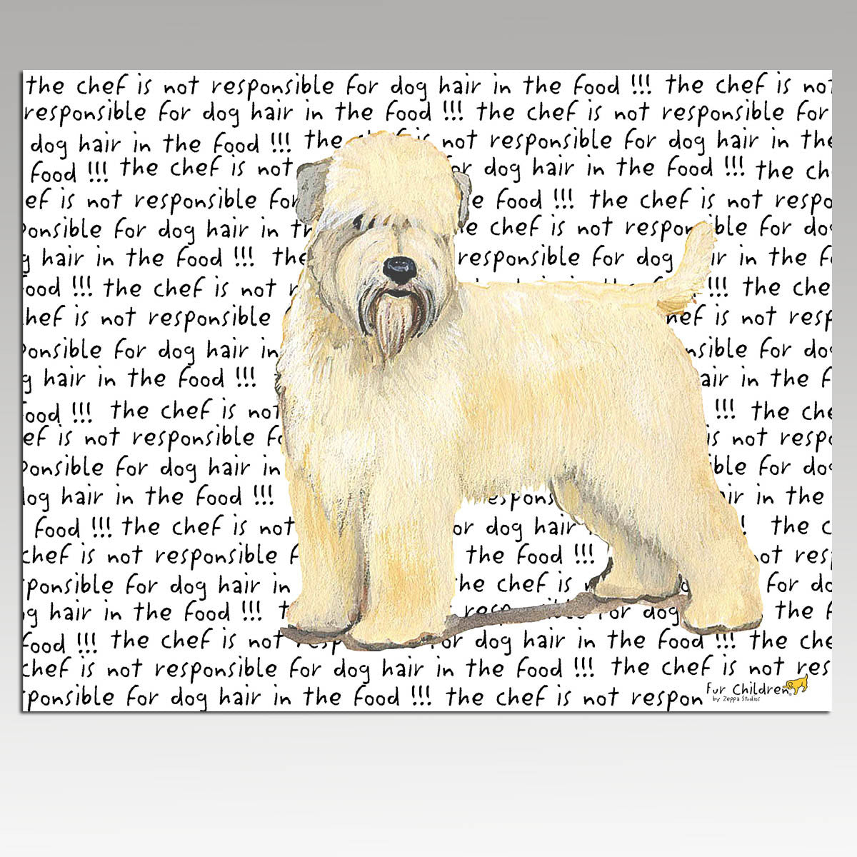 Wheaten Terrier Message Cutting Board - Rectangle