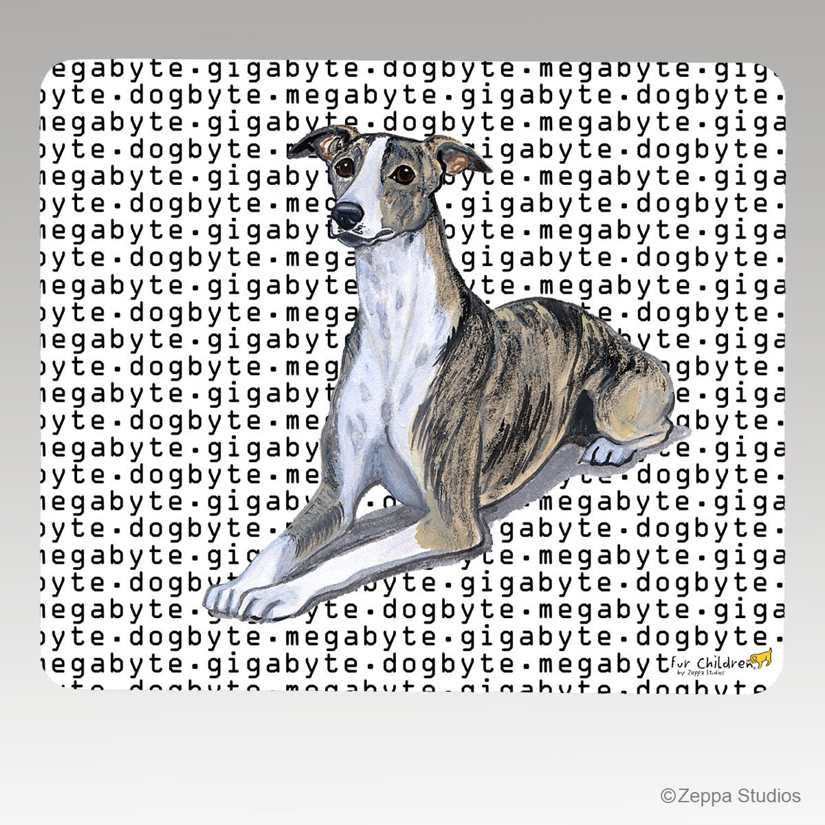 Whippet Megabyte Mouse Pad - Rectangle