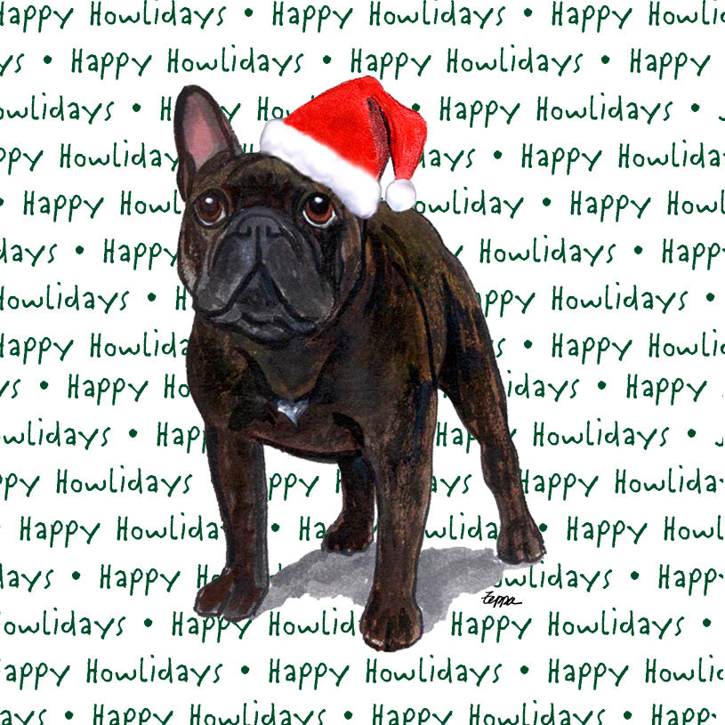 French Bulldog Christmas Coasters
