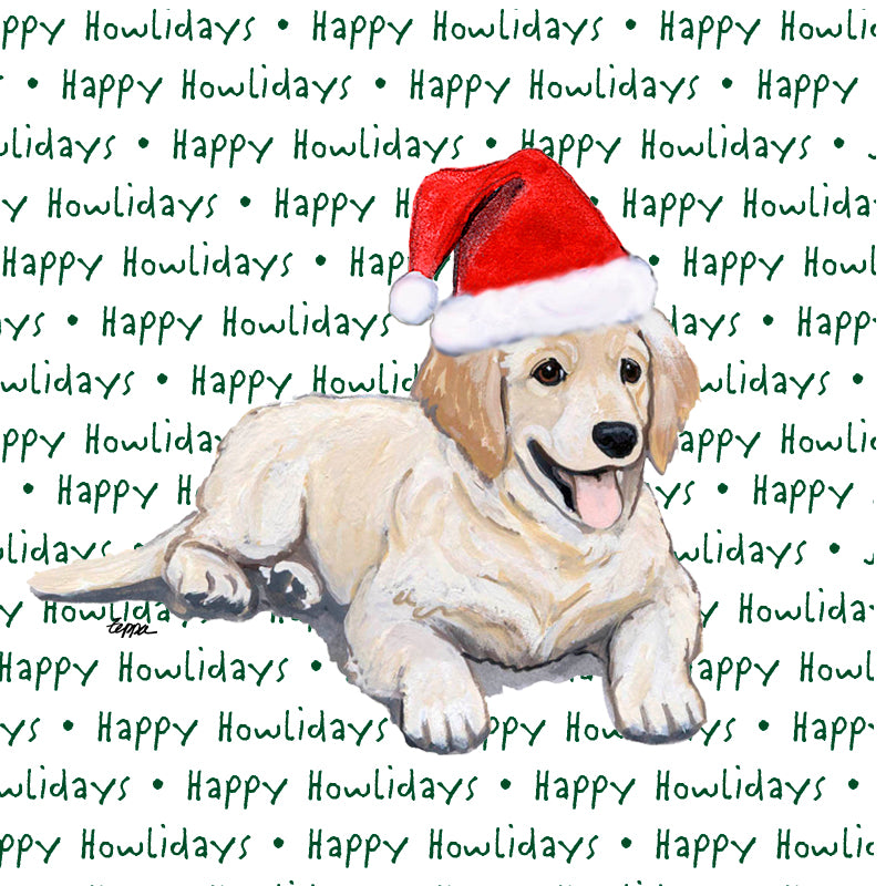 Golden Retriever Christmas Coasters