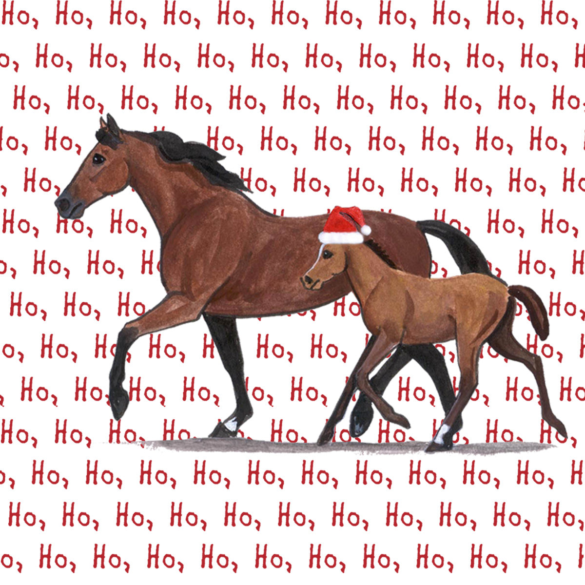Mare & Foal Christmas Coasters
