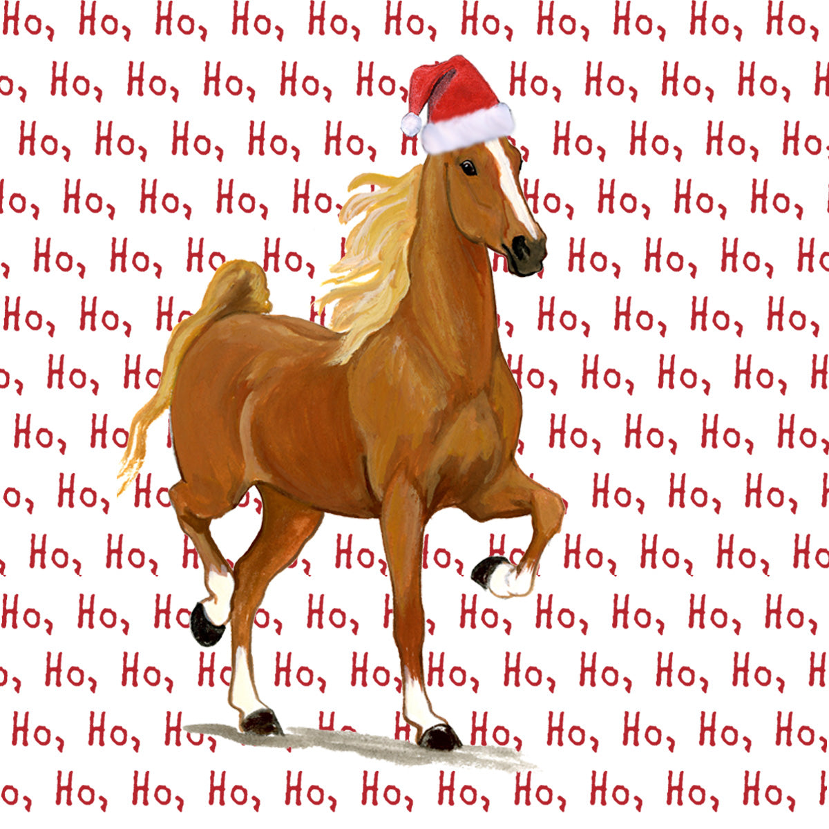 Saddlebred Horse Christmas Coasters