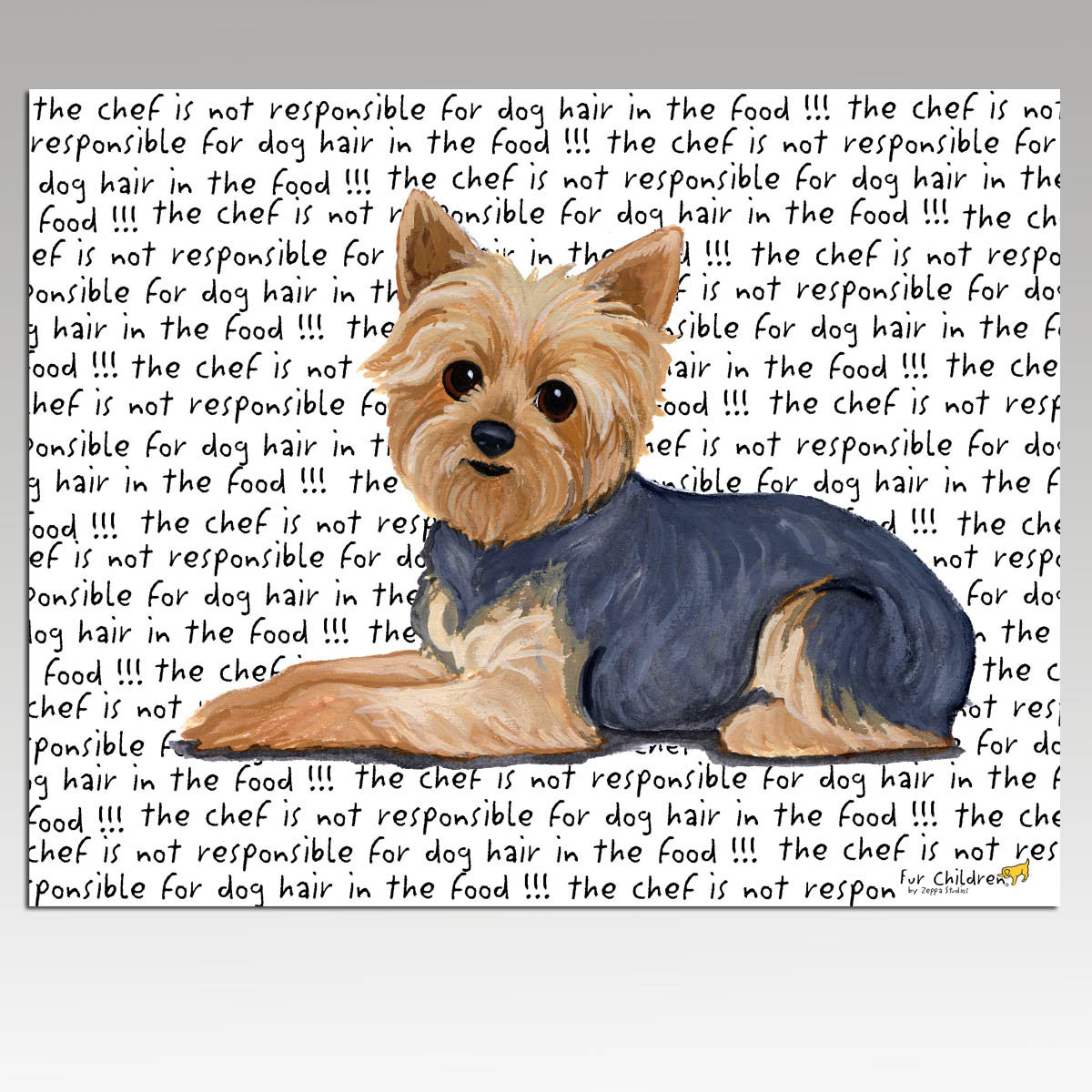 Yorkshire Terrier Puppy Clip Cutting Board