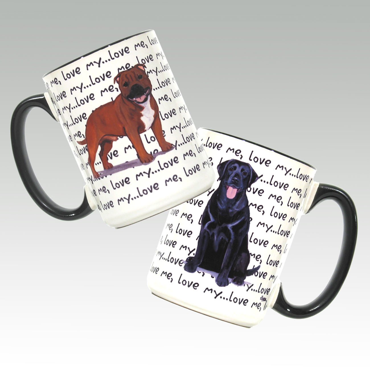 Love me love my pet mugs.