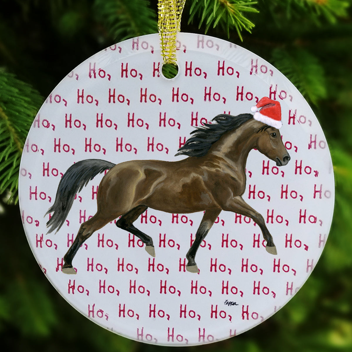 Morgan Horse Christmas Ornaments