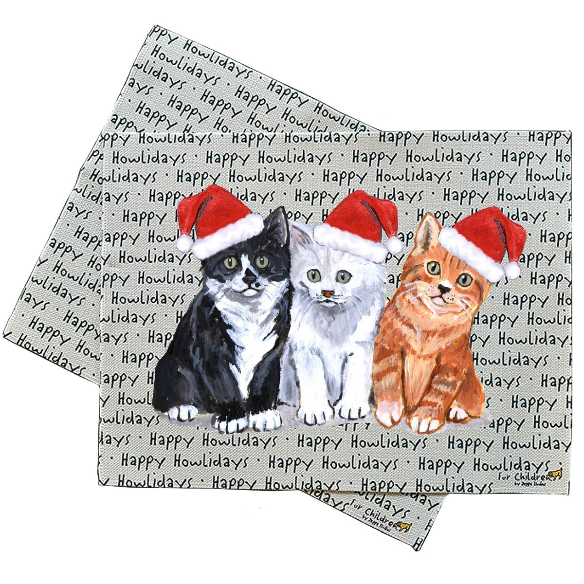 3 Kittens Howliday Placemats