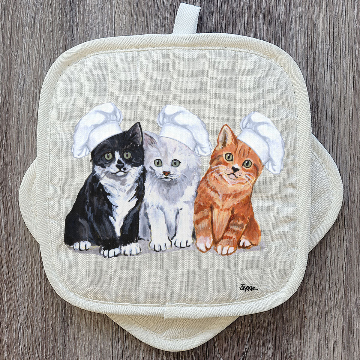 3 Kittens Pot Holder Set