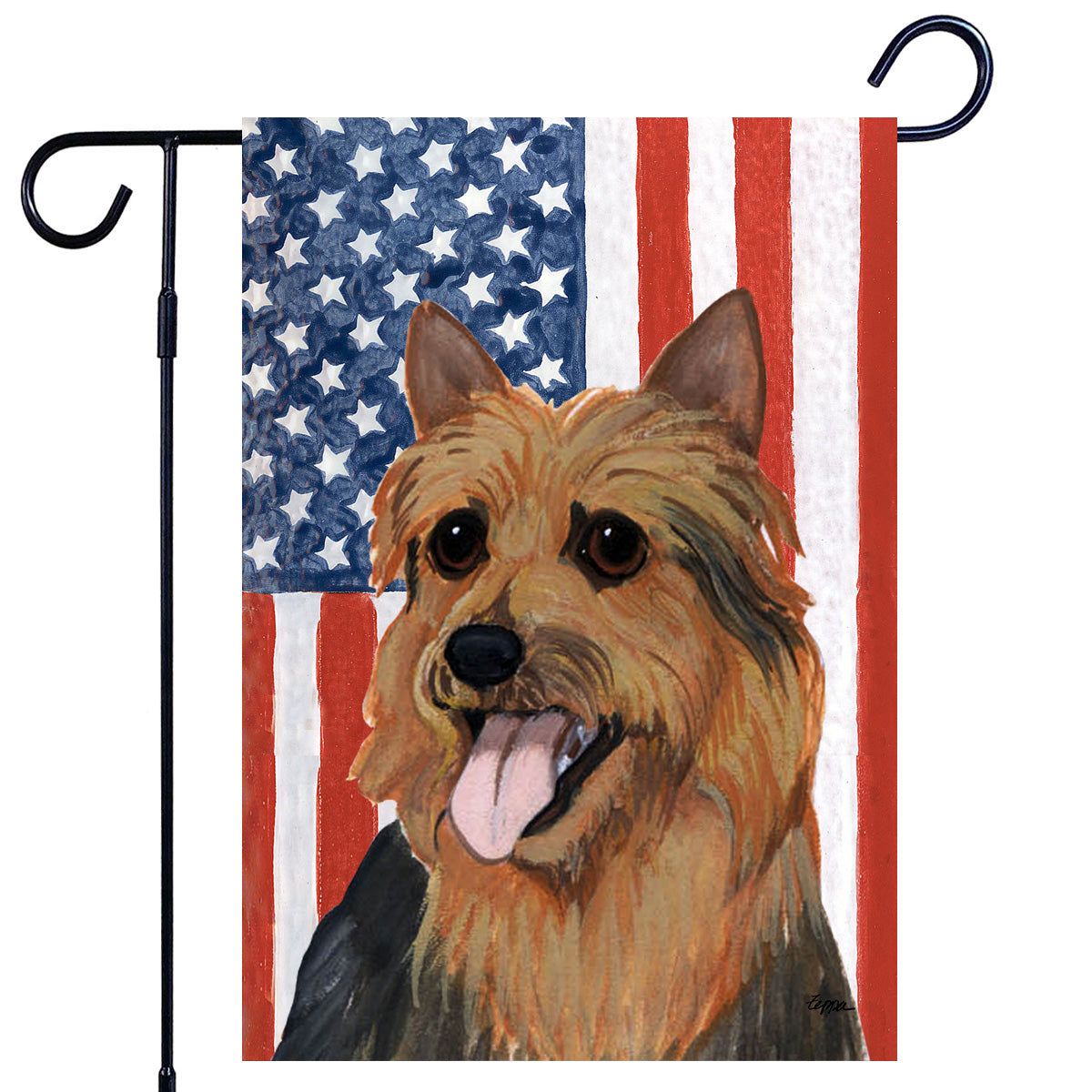 Australian Terrier Americana Garden Flag
