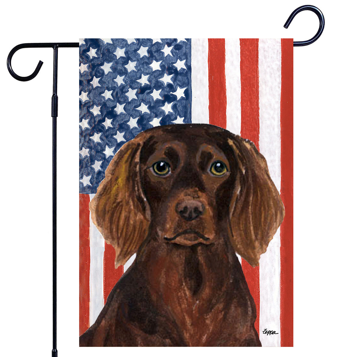 Boykin Spaniel Americana Garden Flag