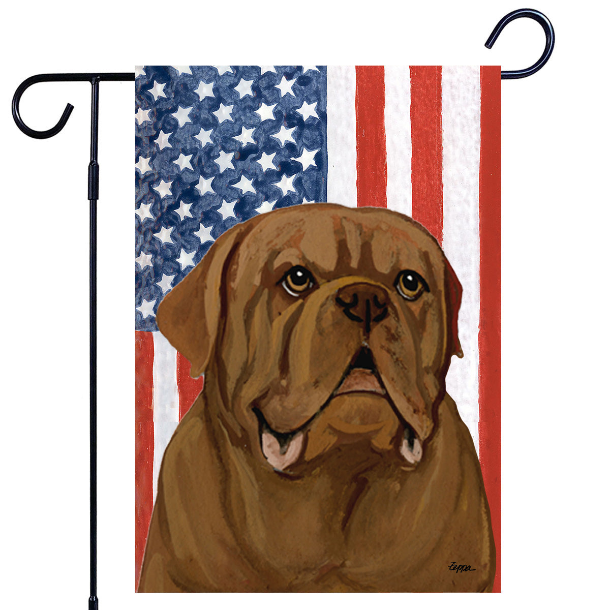 Dogue de Bordeaux Americana Garden Flag